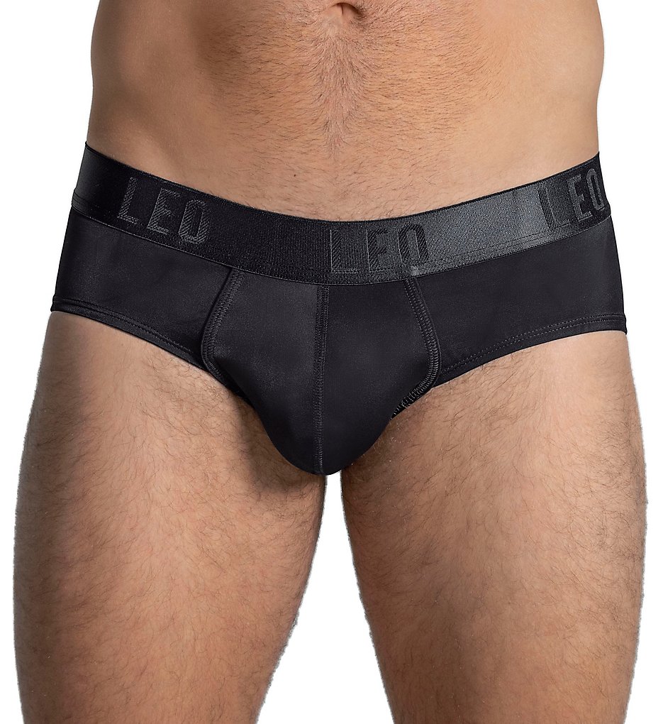 Leo 033293 Men's Padded Butt Enhancer Briefs (Black)