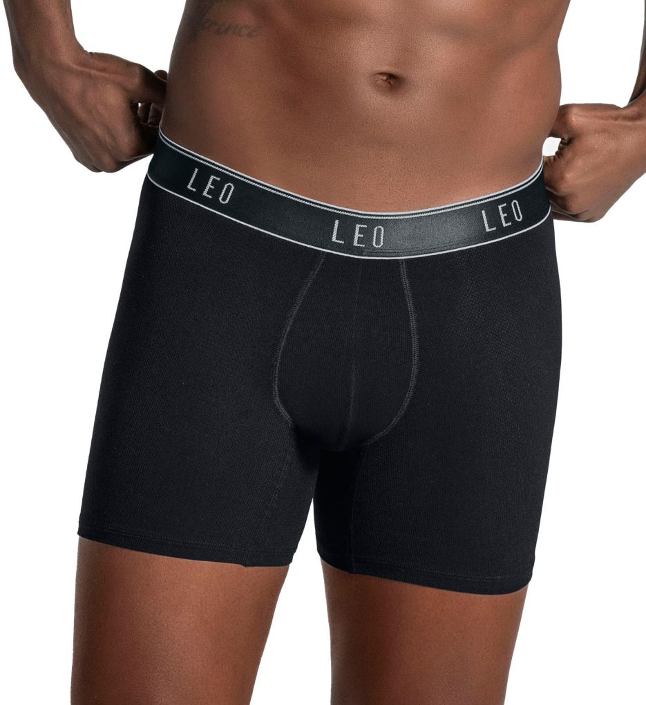 Superior Fit Microfiber Mesh Long Boxer Brief-gs