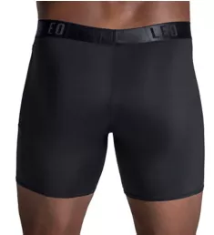 Long Athletic Boxer Brief with Side Pocket Black M