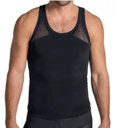 Crew Neck Seamless Control Tank Black XL