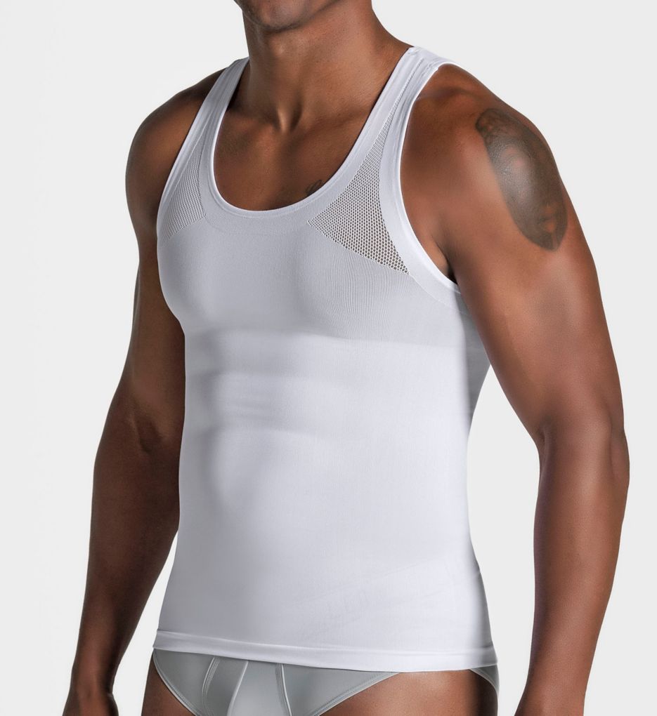 LEO STRETCH COTTON MODERATE COMPRESSION SHAPER TANK 035022