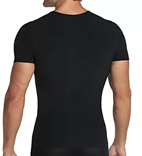 Firm Compression Cotton Shirt w/ Mesh Cutouts Black XL