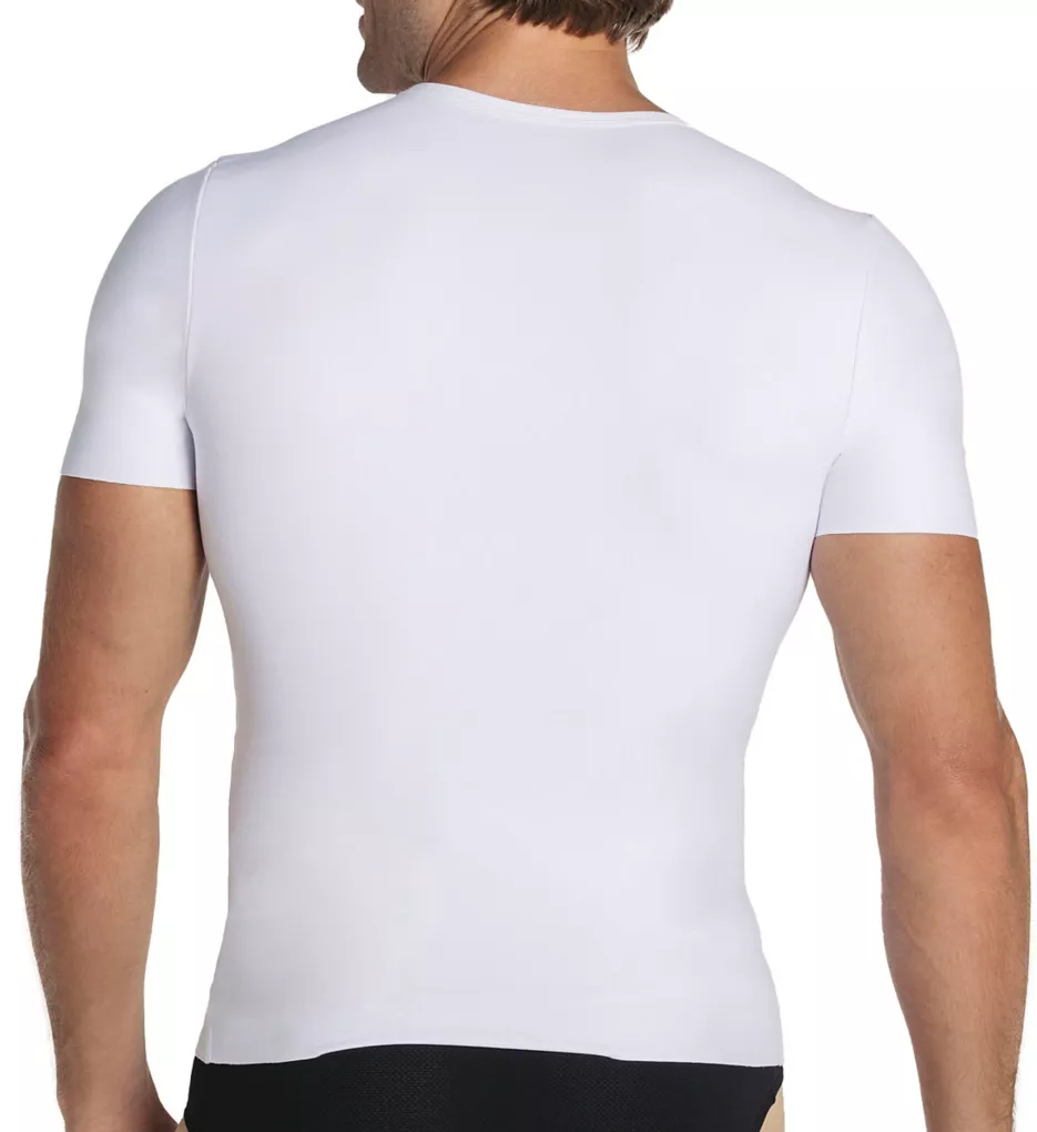 Firm Compression Cotton Shirt w/ Mesh Cutouts White S