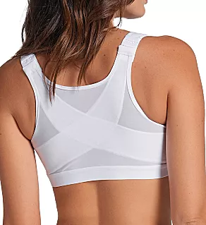 Posture Corrector Back Support Wireless Bra White 34B
