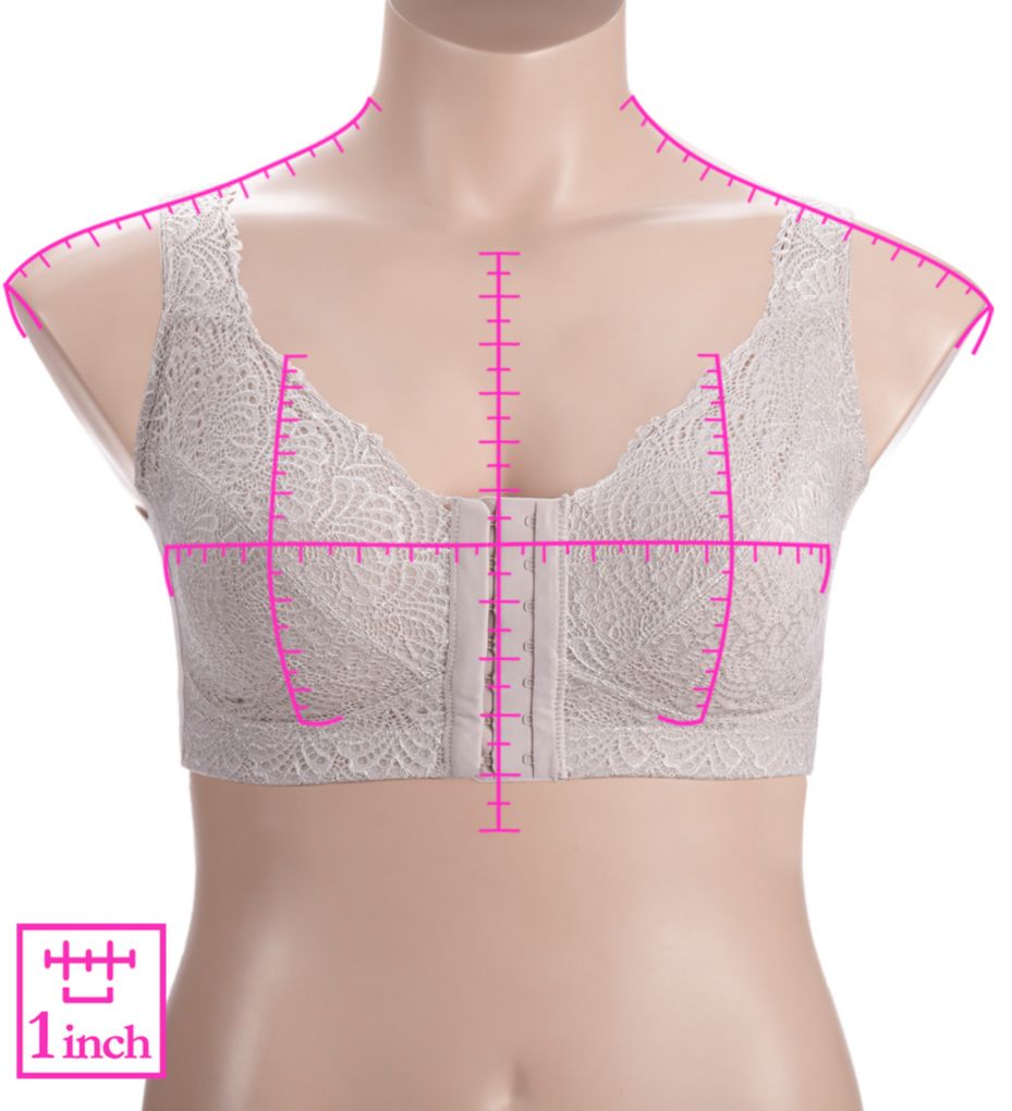 Fabulous Lace Back Support Wireless Minimizer Bra-ns7