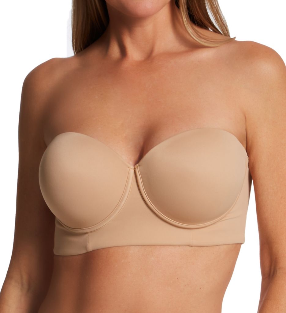 Leonisa Strapless Longline Contouring Lace Bra