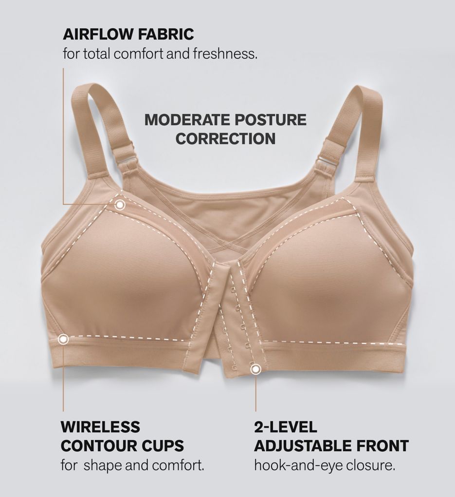 Back Support Posture Corrector Wireless Bra with Contour Cups 011936