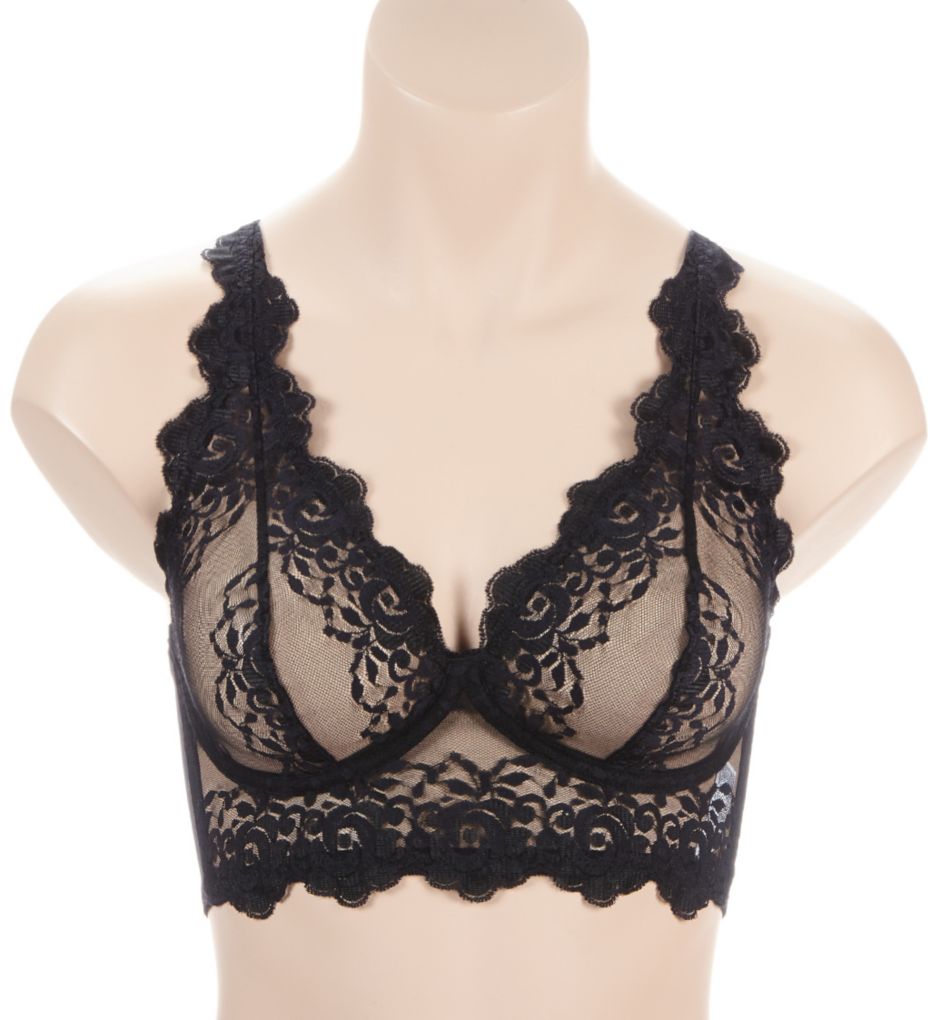 Leonisa Sheer Lace Bustier Bralette Lingerie with Underwire - ShopStyle Bras