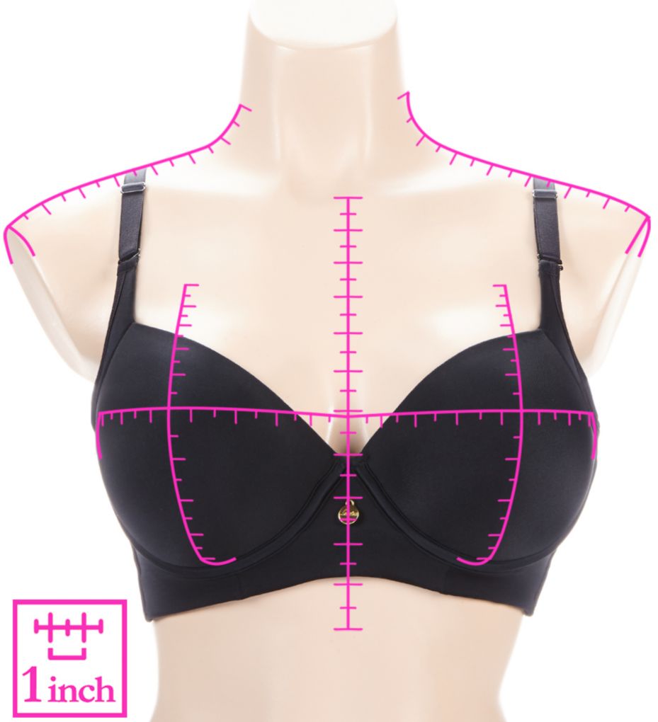 Leonisa Women's Back Smoothing Bra with Soft Full Coverage Cups - High  Profile
