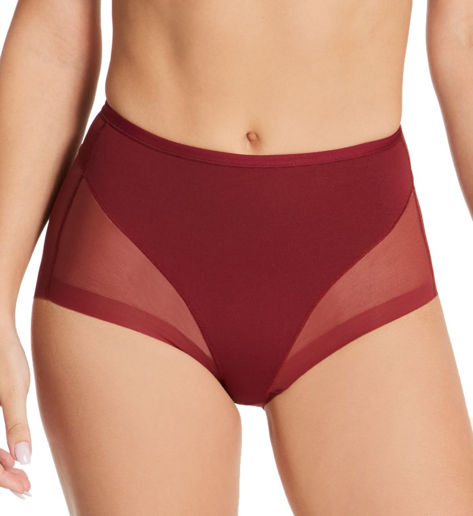 Leonisa : Leonisa 012657 Truly Undetectable Comfy Shaping Panty (Wine XL)