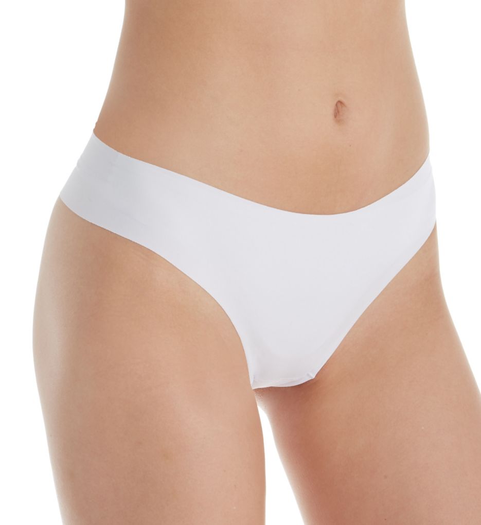 Leonisa Women's No Ride-Up Seamless Thong Panty in White | Size Medium | HerRoom.com