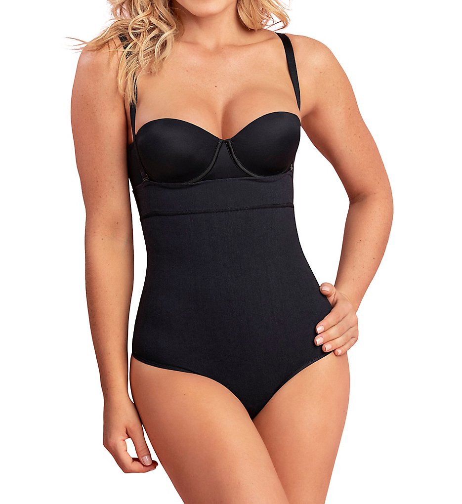 Leonisa >> Leonisa 012730M SkinFuse Invisible High Waist Shaper with Thong (Black XS/S)