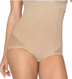 Truly Invisible PowerSlim Hi-Waist Control Brief Nude S