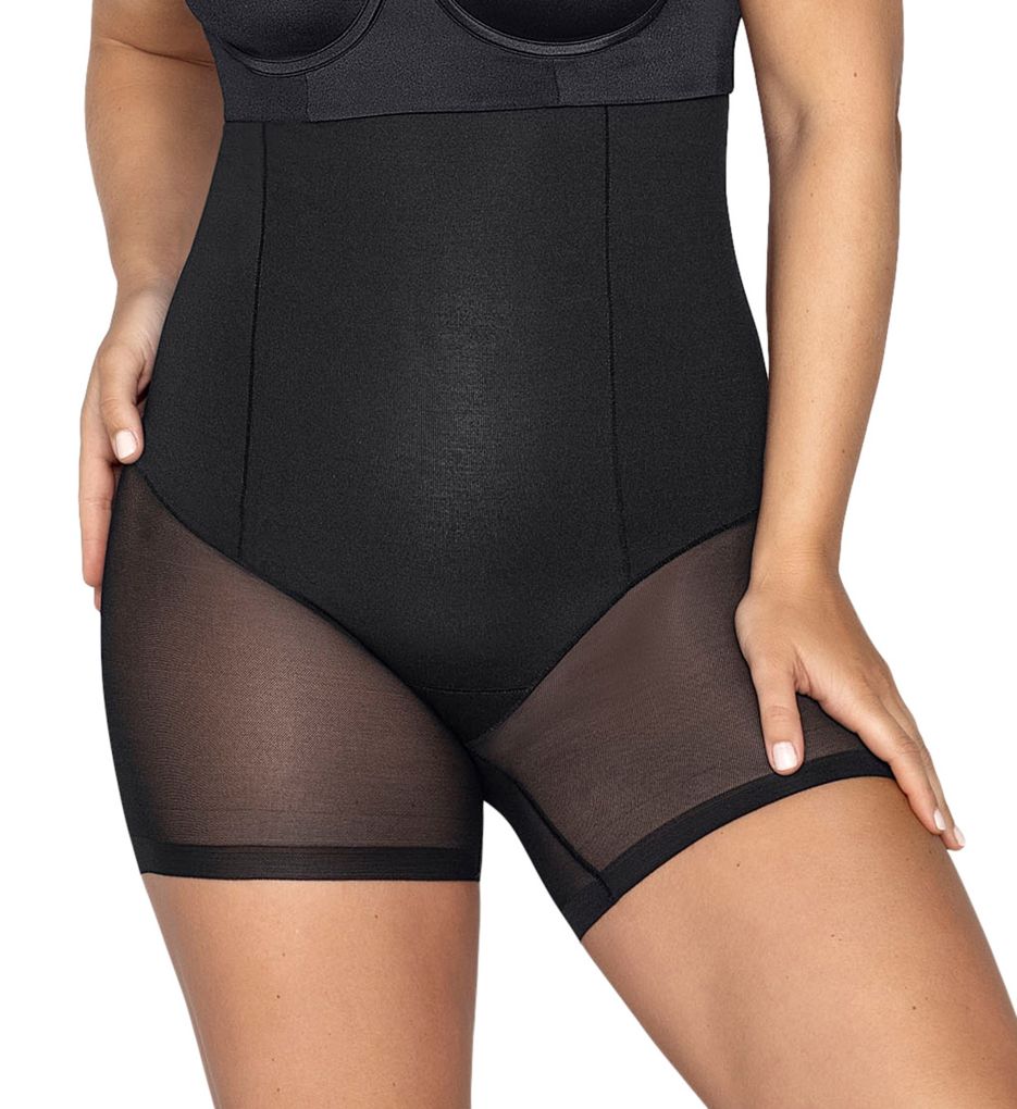 Leonisa (2245796) -- Leonisa 012852 Truly Invisible PowerSlim Hi-Waist Control Short (Black XL)