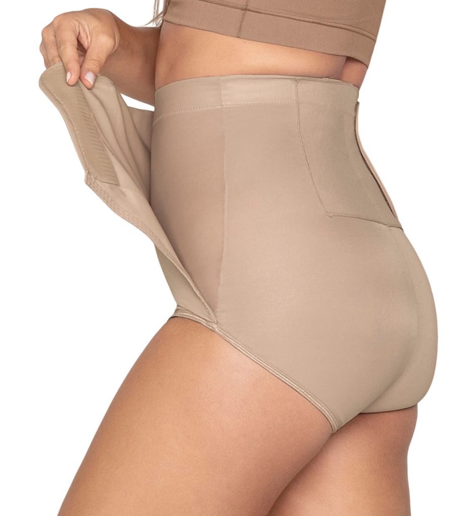 Leonisa : Leonisa 012885 High Waist Postpartum Belly Wrap Panty (Nude XL)