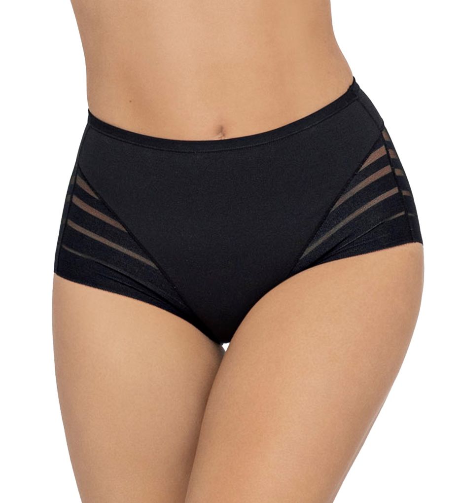 Leonisa Women's Lace Stripe Undetectable Classic Shaper Panty