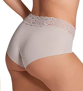 Ultra Light Lace Trim Hipster Panty Nude S