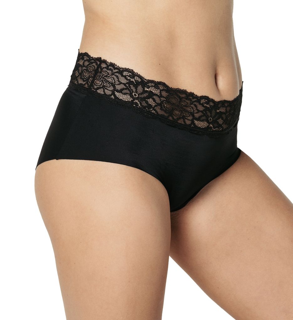 Lumar By Leonisa Mid-rise Lace Detail Classic Smoothing Panty - Blue Xl :  Target
