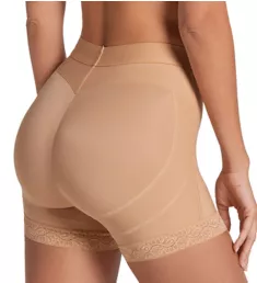 Mid-Rise Sculpting Butt Lifter Shaper Short Coffee S