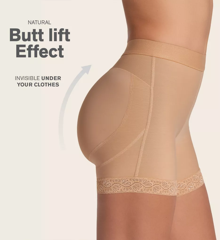 Leonisa Mid-Rise Sculpting Butt Lifter Shaper Short 012983 - Image 3