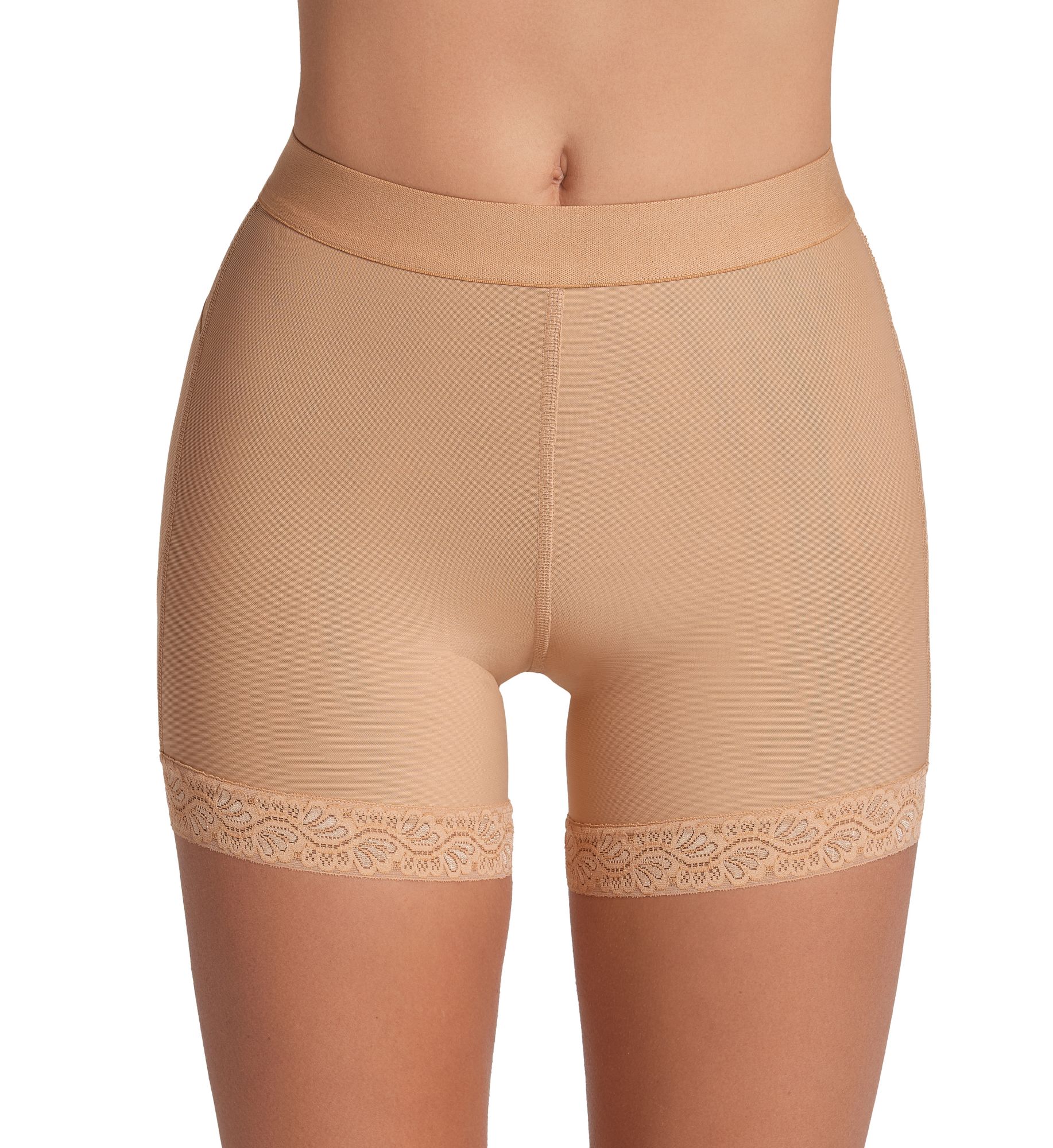 Leonisa Mid-Rise Sculpting Butt Lifter Shaper Short Coffee M  - Image 1