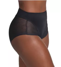 High-Waisted Sheer Lace Shaper Panty Black S