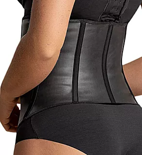 Instantly Slimmer Latex Waist Cincher Black M