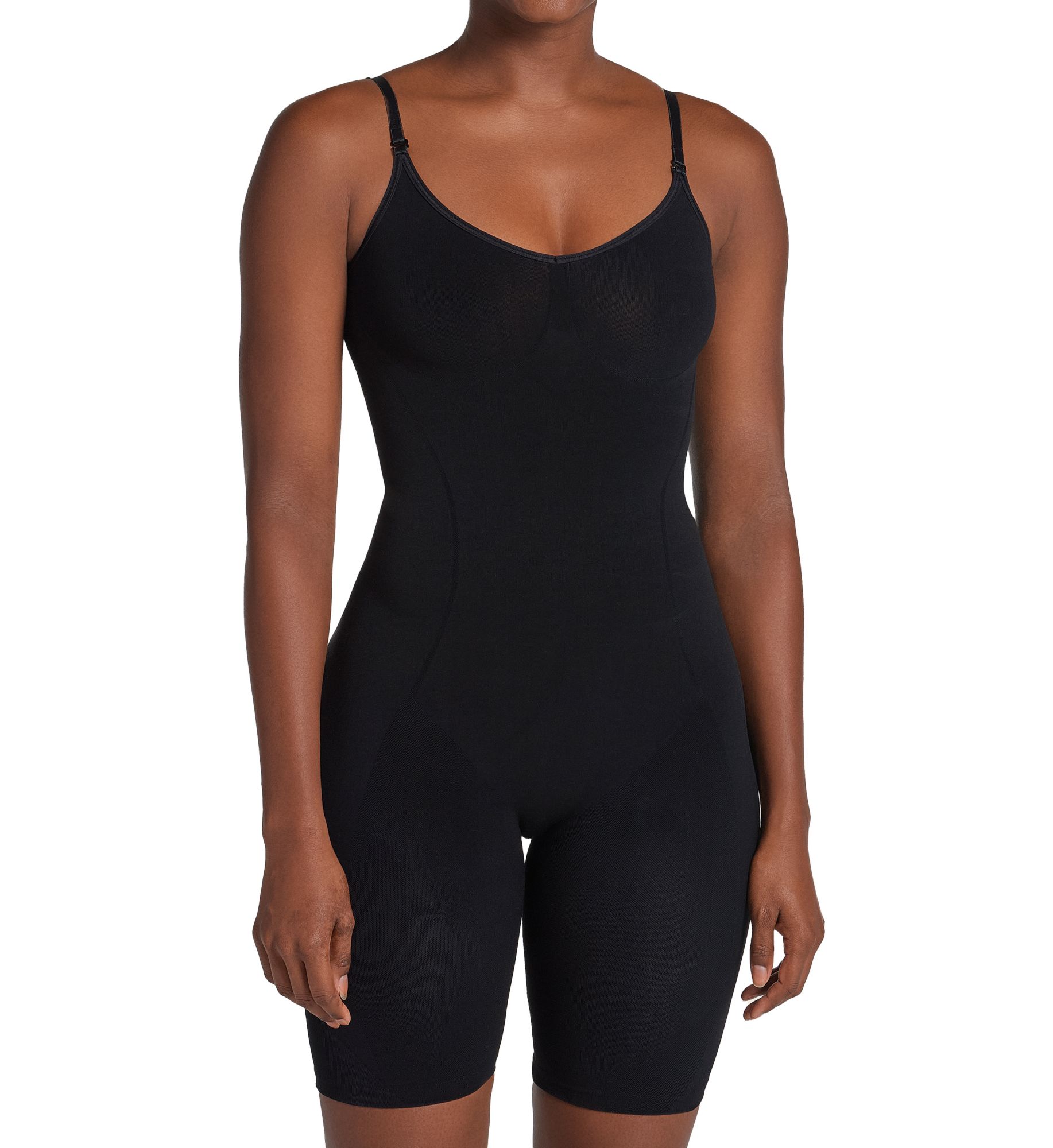 Leonisa Women's Full Coverage Seamless Smoothing Bodysuit in Black | Size: Small | HerRoom.com