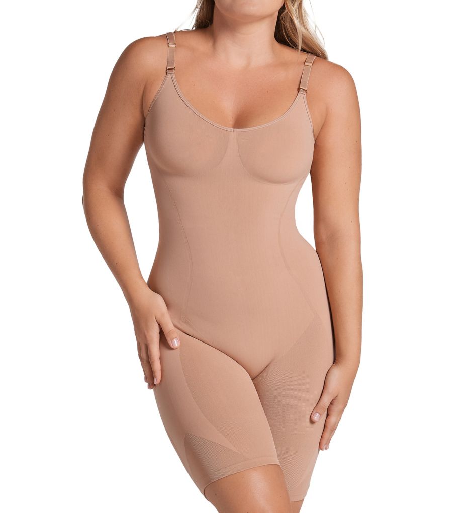 Full Coverage Open Bust Body Brief Seamless Shapewear for Women