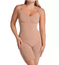 Full Coverage Seamless Smoothing Bodysuit Medium Brown S