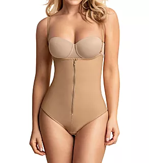 PowerSlim Strapless Body Shaper with Thong Natural Tan S