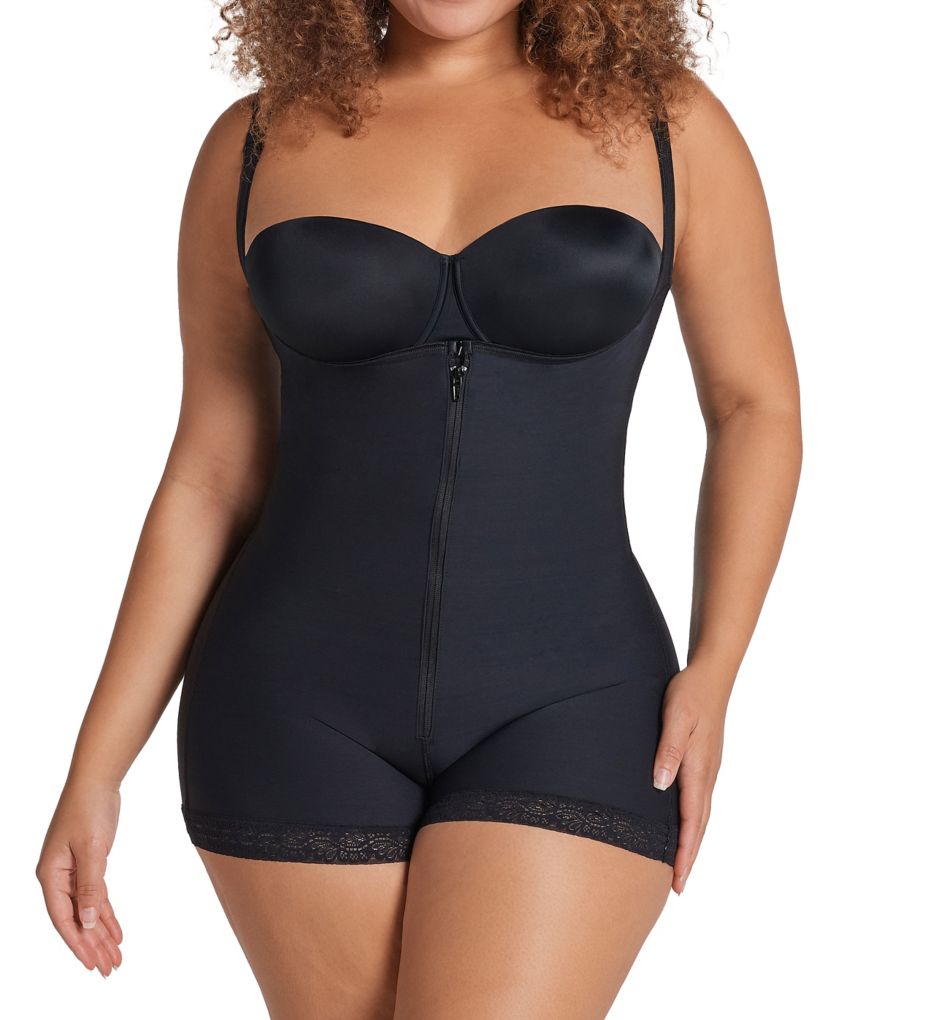 Shapewear & Fajas-Seamless Open Bust Wear With Your Favorite Bra Ends At  Your Knees Thigh Cover Open Gusset Body Briefer For Women
