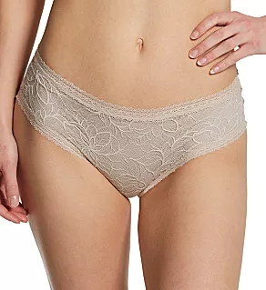 Floral Lace Cheeky Panty Nude M