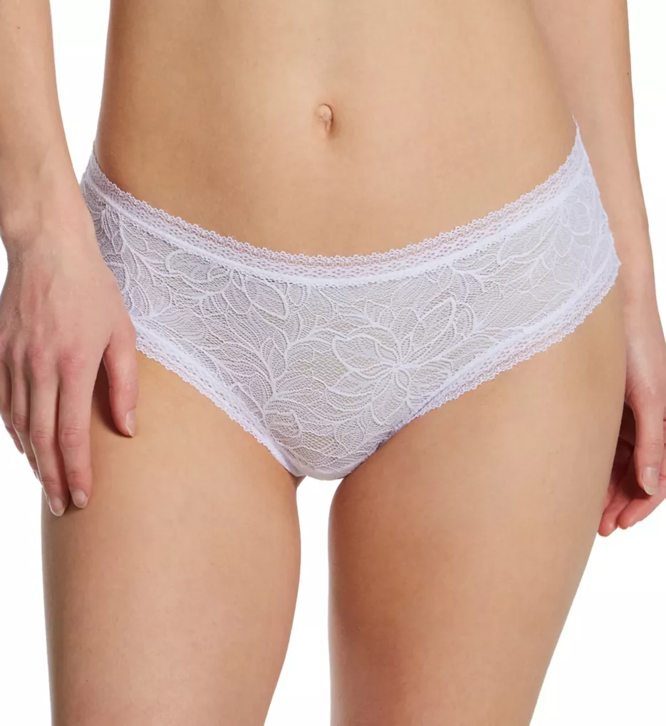 Floral Lace Cheeky Panty White S