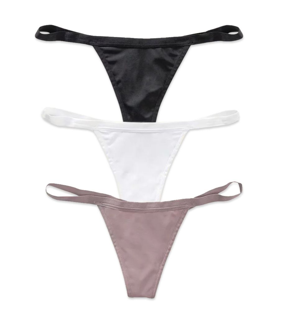 Leonisa (2245863): Leonisa 12682X3 Invisible G-String Panty - 3 Pack (Nude/Black/White S)