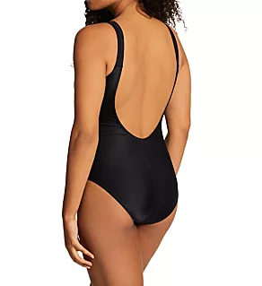 One Piece Slimming Swimsuit with Cups Black S