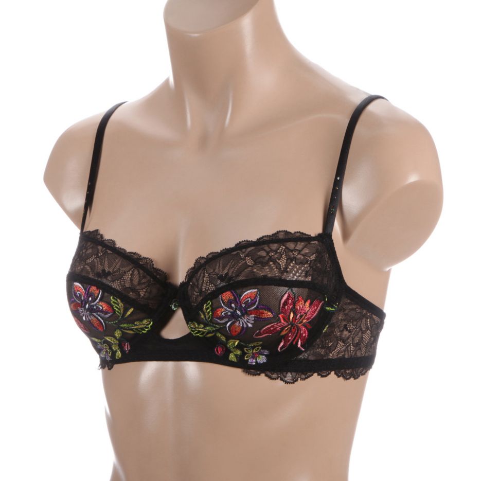 $183 Lise Charmel Women's Black Ecrin Glamour Demi Cup Underwire