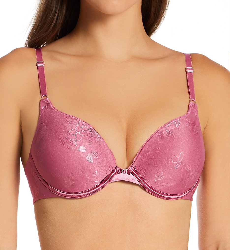 Lily Of France : Lily Of France 2131101 Ego Boost Jacquard Push Up Bra (Pasion Fruit Jacquard 38D)