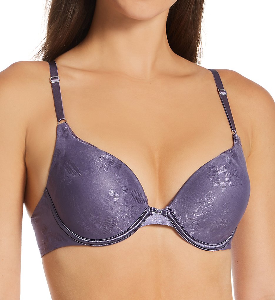 Lily Of France - Lily Of France 2131101 Ego Boost Jacquard Push Up Bra (Rare Blue Jacquard 38C)