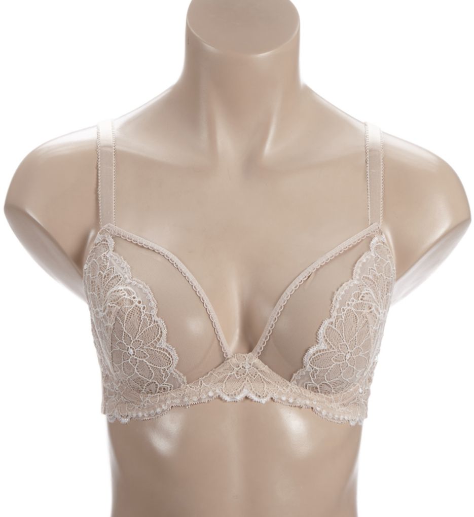 Sensational Lace Triangle Unlined Underwire Bra-fs