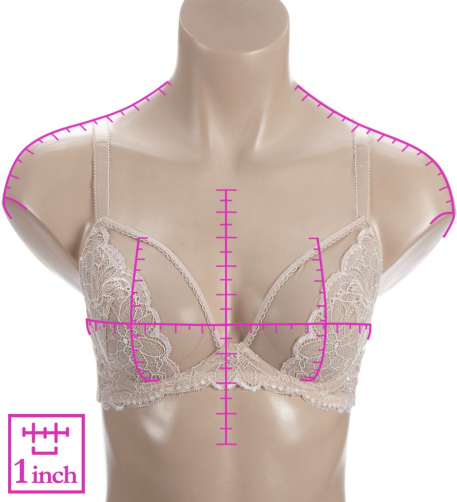 Sensational Lace Triangle Unlined Underwire Bra-ns7