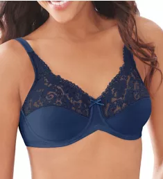 Comfort Lace Minimizer Bra Sailor Blue 34D