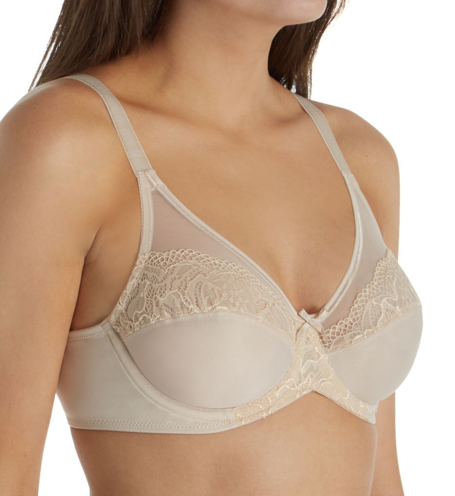 Lilyette : Lilyette LY0444 Ultimate Smoothing Minimizer Underwire Bra (Paris Nude 44C)