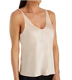 Charmeuse Built Up Strap Camisole Barely Blush S