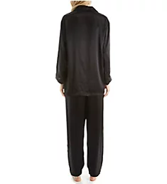 Classic Hart Long Sleeve Silk PJ Set Black S