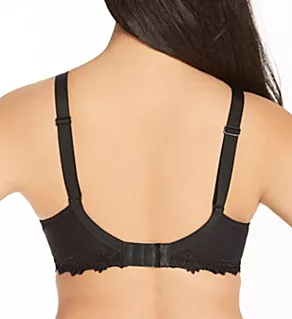 Dressing Floral 3D Spacer Plunge Underwire Bra Black 32C