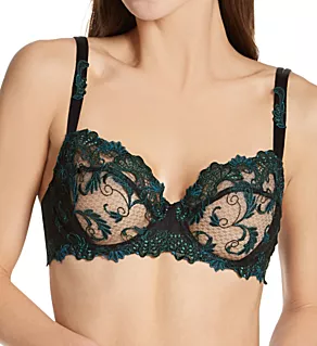 Dressing Floral Demi Cup Bra Dressing Aloe 38D