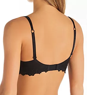 Dressing Floral Demi Cup Bra Black 32B