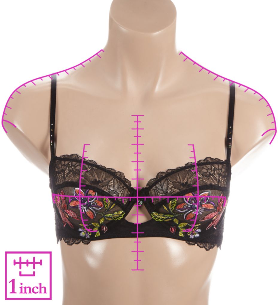 SHEER LACE FULL FIGURE BRA LISE CHARMEL ANTINEA COLLECTIONS (DCC6119)