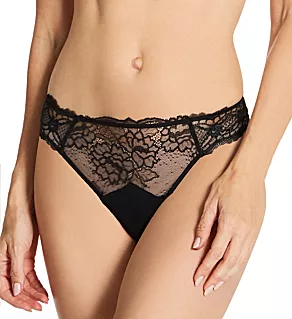 Sublime En Dentelle Thong Panty Black XS